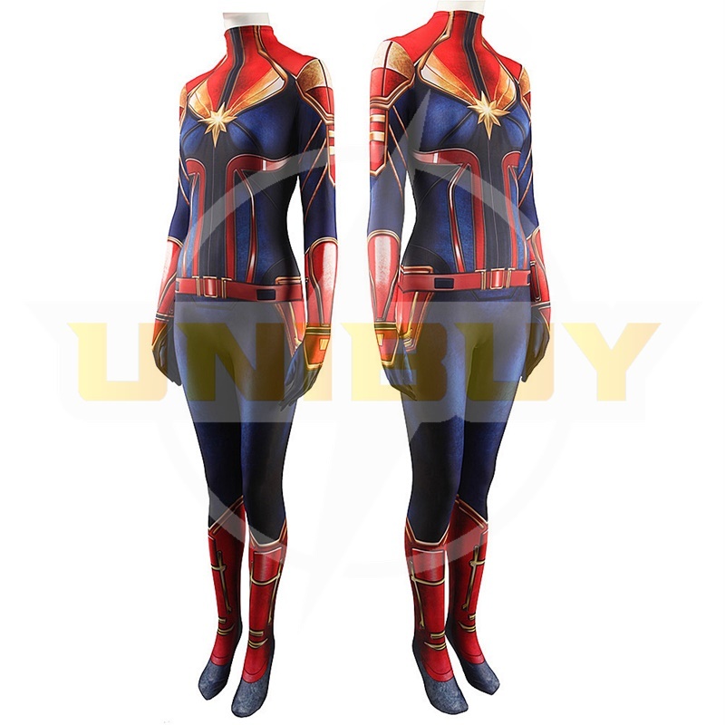 Captain Marvel Suit Costume Cosplay Carol Danvers Jumpsuit Bodysuit For Kids Adult Unibuy