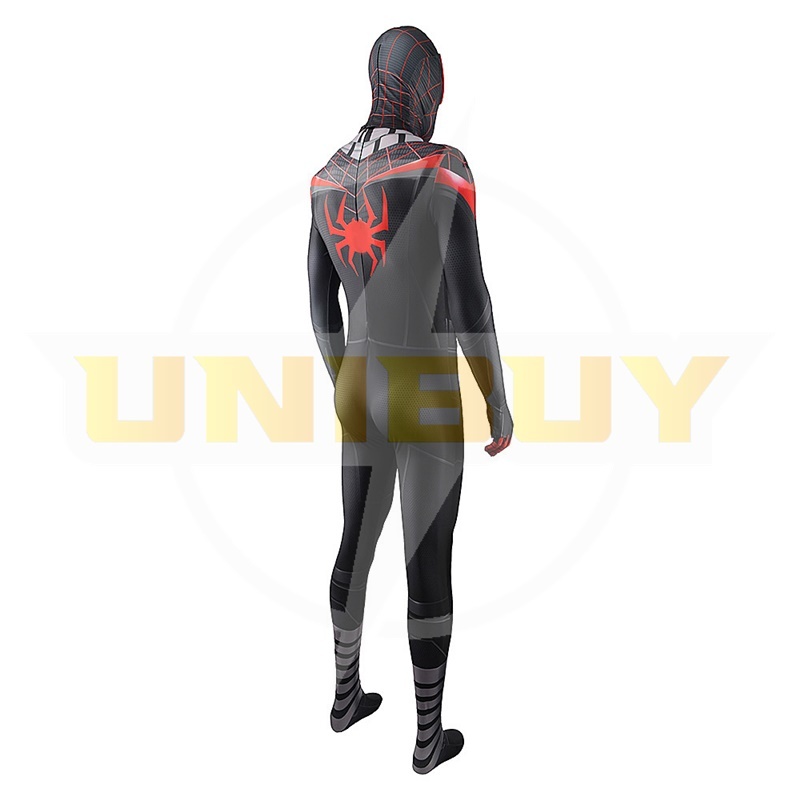 Spider Man PS5 Miles Morales Suit Costume Cosplay Suit with Scarf For Men Kids Unibuy
