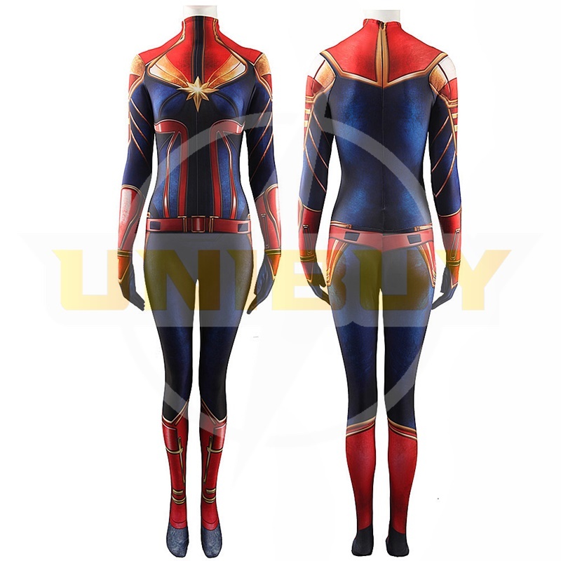 Captain Marvel Suit Costume Cosplay Carol Danvers Jumpsuit Bodysuit For Kids Adult Unibuy