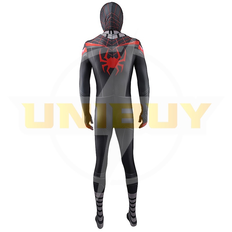 Spider Man PS5 Miles Morales Suit Costume Cosplay Suit with Scarf For Men Kids Unibuy