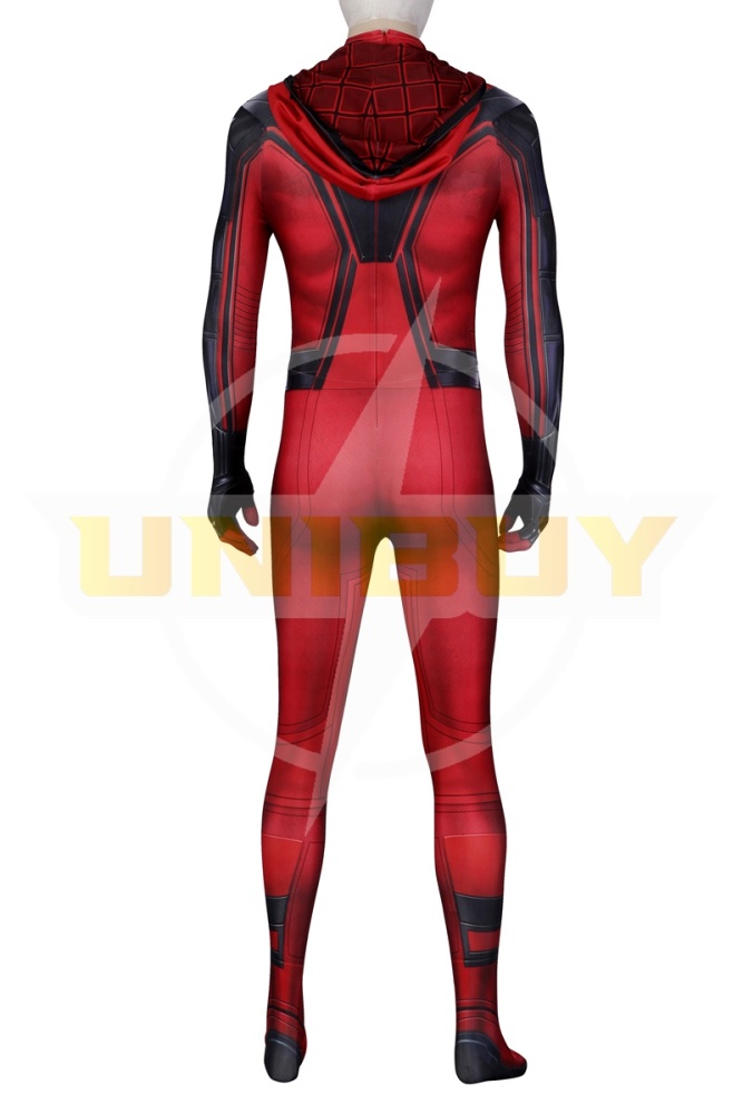 Spider-Man PS5 Miles Morales Crimson Cowl Bodysuit Costume Cosplay Unibuy