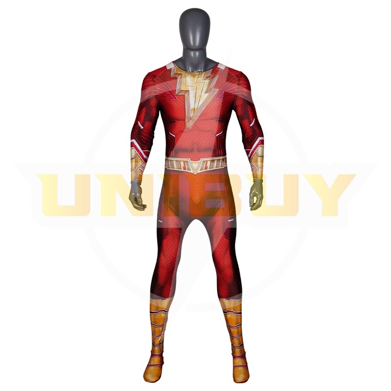 Shazam Fury of the Gods Billy Batson Bodysuit Costume Cosplay for Adults Kids Unibuy