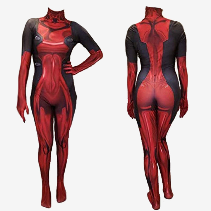 Lady Deadpool Bodysuit Costume Cosplay Female Suit Unibuy