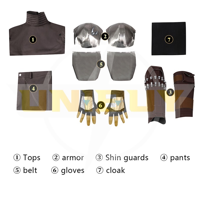 The Mandalorian Season 3 Din Djarin Costume Cosplay Suit with Cloak Unibuy