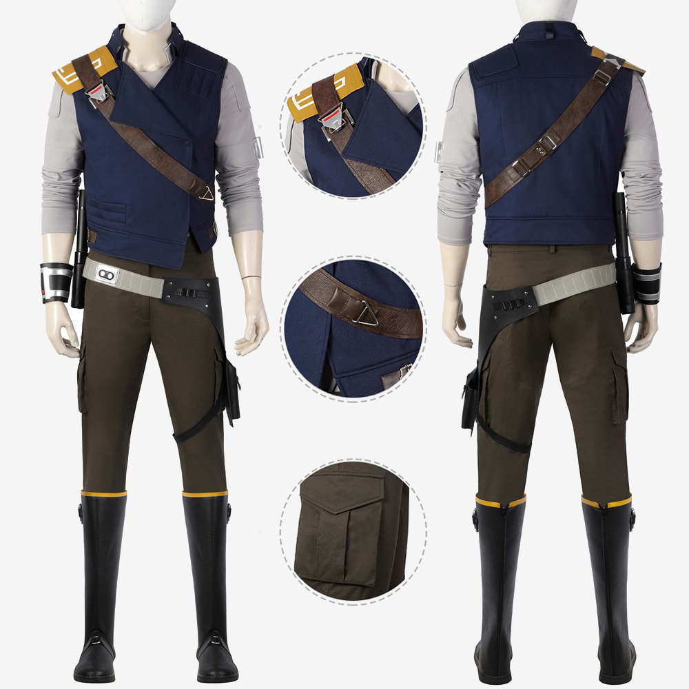 Star Wars Jedi Survivor Cal Kestis Costume Cosplay Suit Men Outfit Unibuyplus