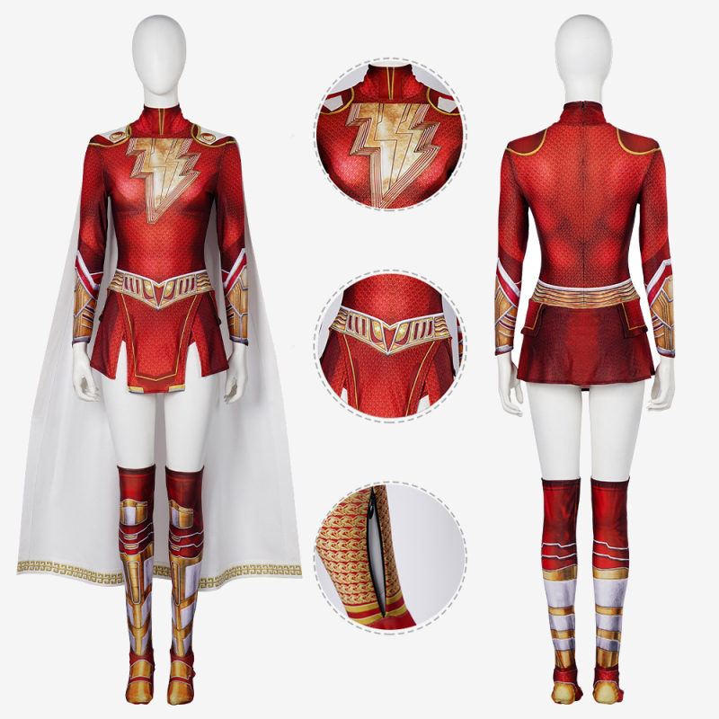 Shazam Fury of the Gods Mary Batson Bodysuit Costume Cosplay for Adults Kids Unibuy