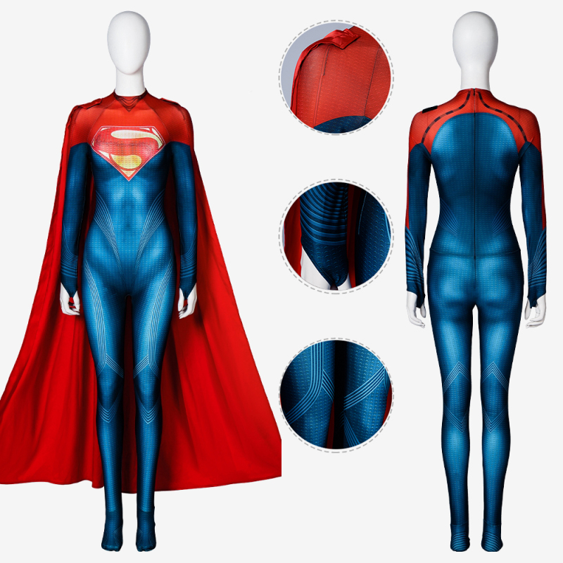 The Flash	Supergirl Bodysuit Costume Cosplay for Adults Kids Unibuy