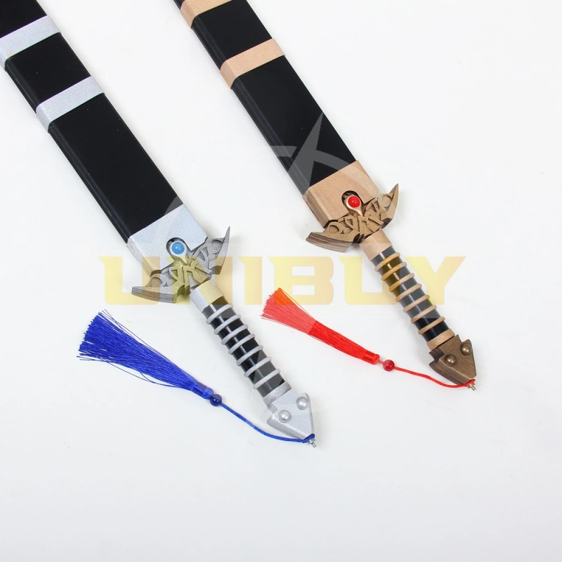 The Legend of Heroes Kuro no Kiseki Aaron Wei Twin Sword Prop Cosplay 2PCS Unibuy