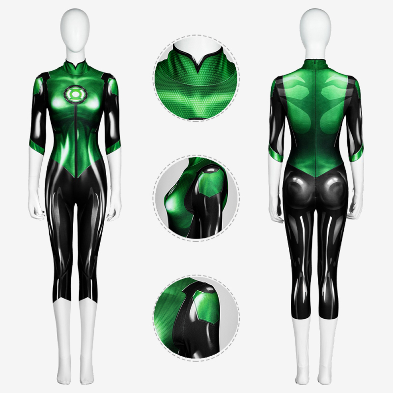 Green Lantern Bodysuit Costume Cosplay for Adults Kids Unibuy