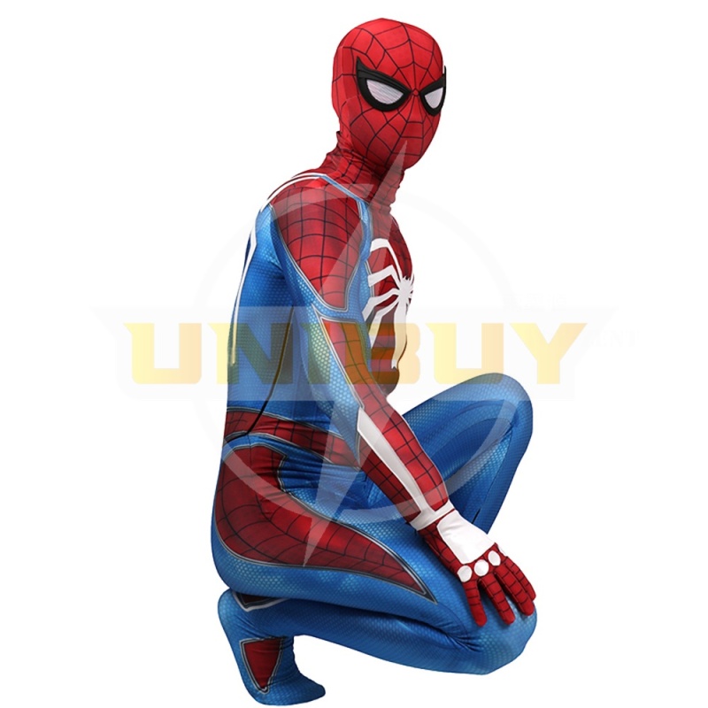 Spider Man PS4 Costume Peter Parker Cosplay Suit Bodysuit For Men Kids Unibuy