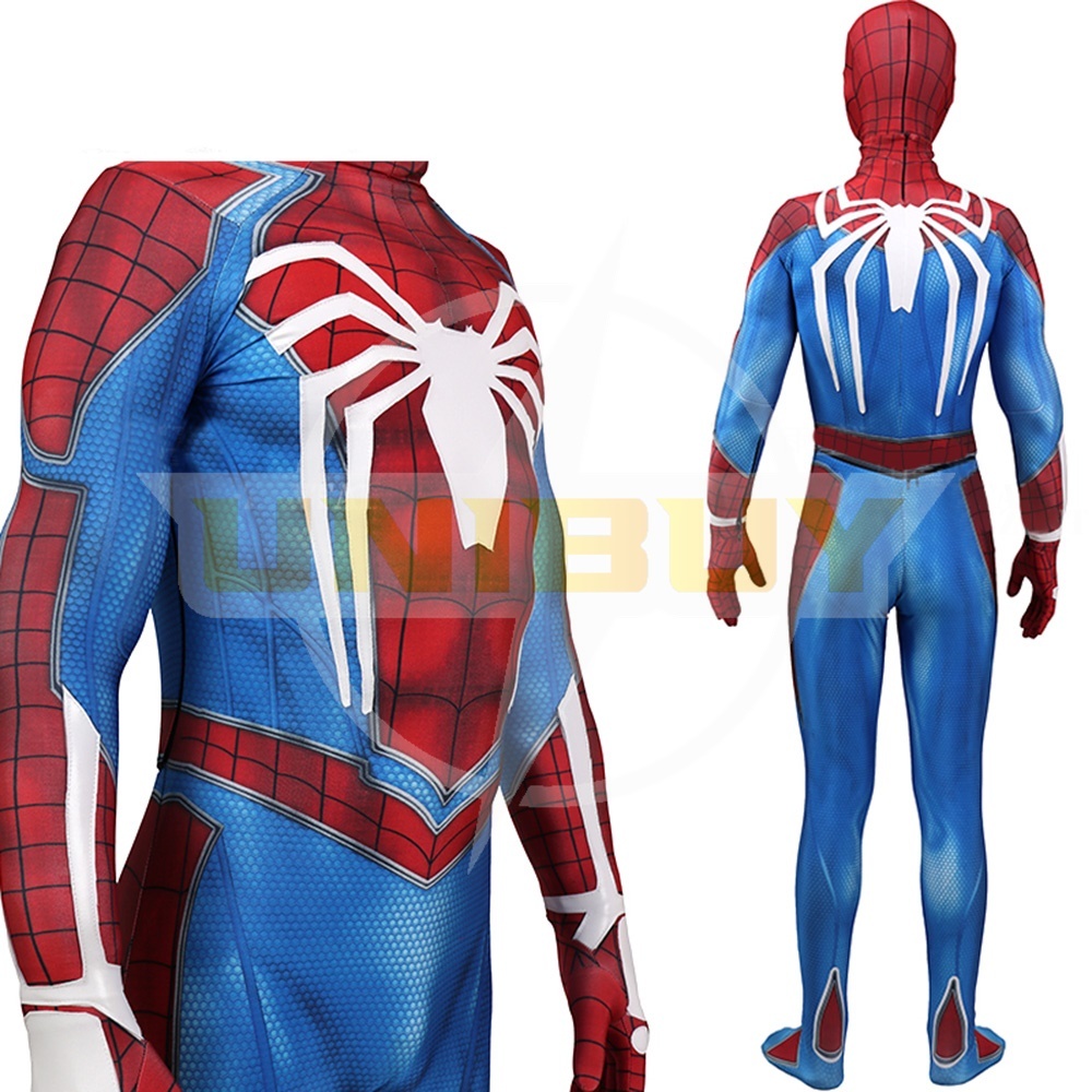 Spider Man PS4 Costume Peter Parker Cosplay Suit Bodysuit For Men Kids Unibuy