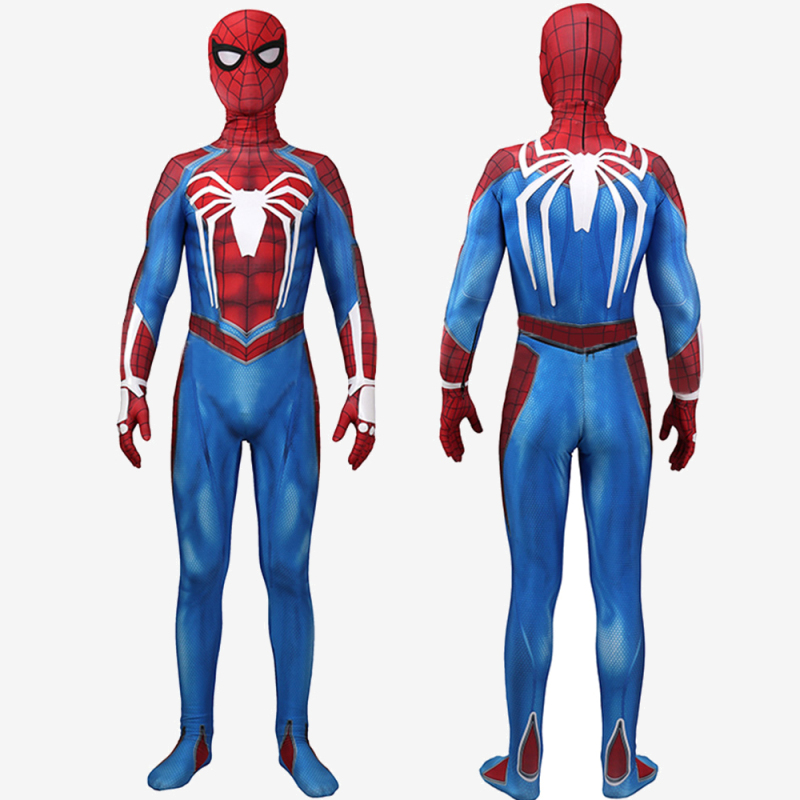 Spider Man PS4 Costume Peter Parker Cosplay Suit Bodysuit For Men Kids Unibuy