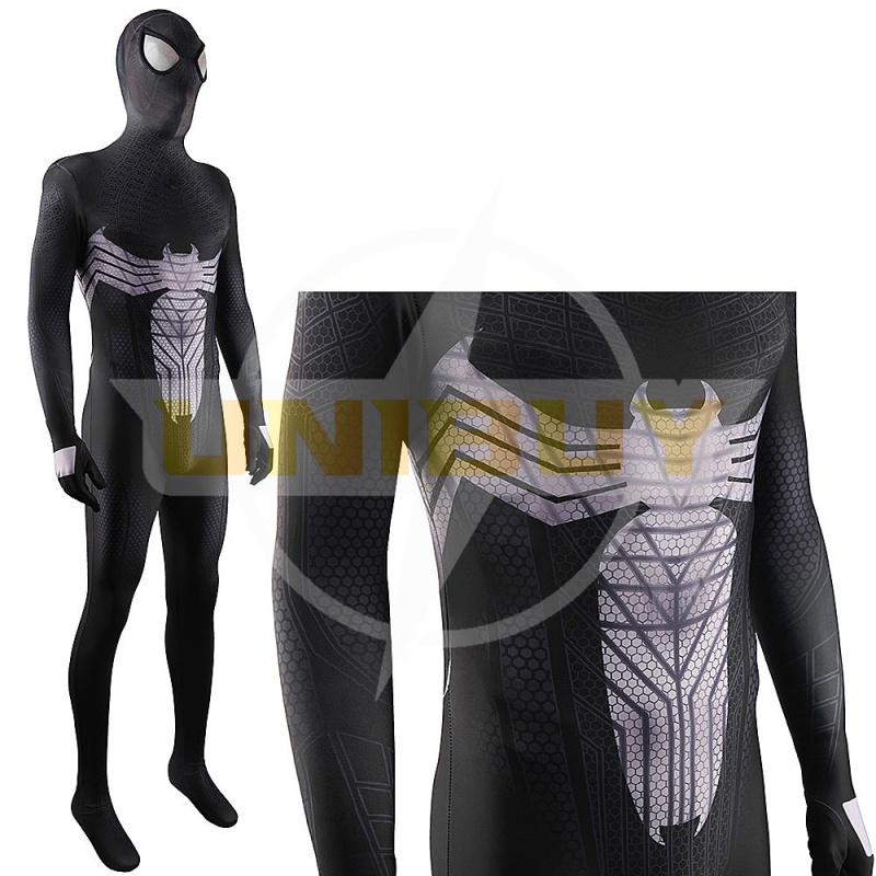 Spider-Man 3 Black Spider-Man Costume Cosplay Suit Bodysuit For Men Kids Unibuy