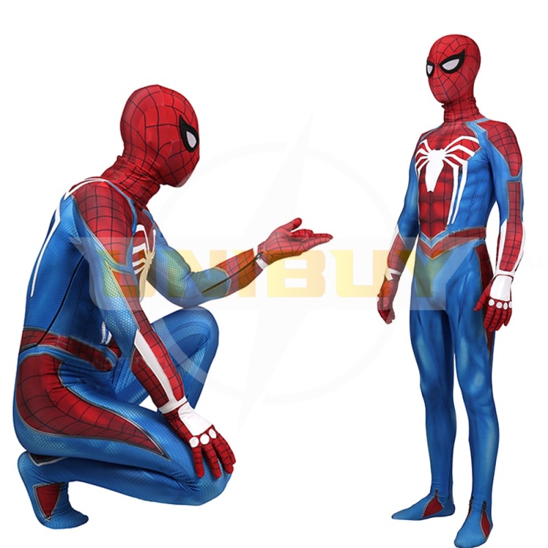 Spider Man PS4 Costume Peter Parker Cosplay Suit Bodysuit For Men Kids Unibuy