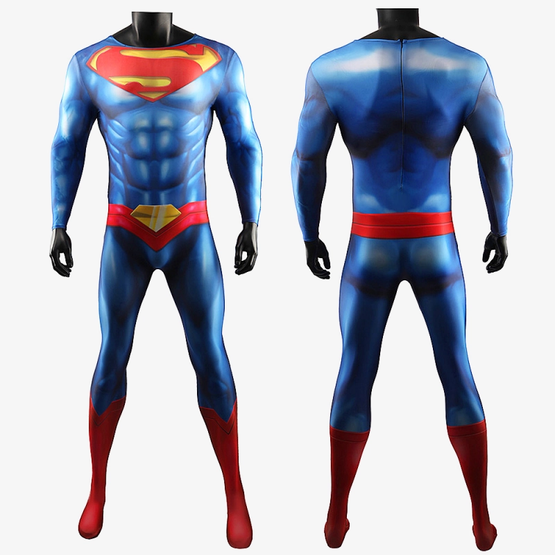 Superman Rebirth Bodysuit Costume Cosplay Suit For Men Kids Unibuy