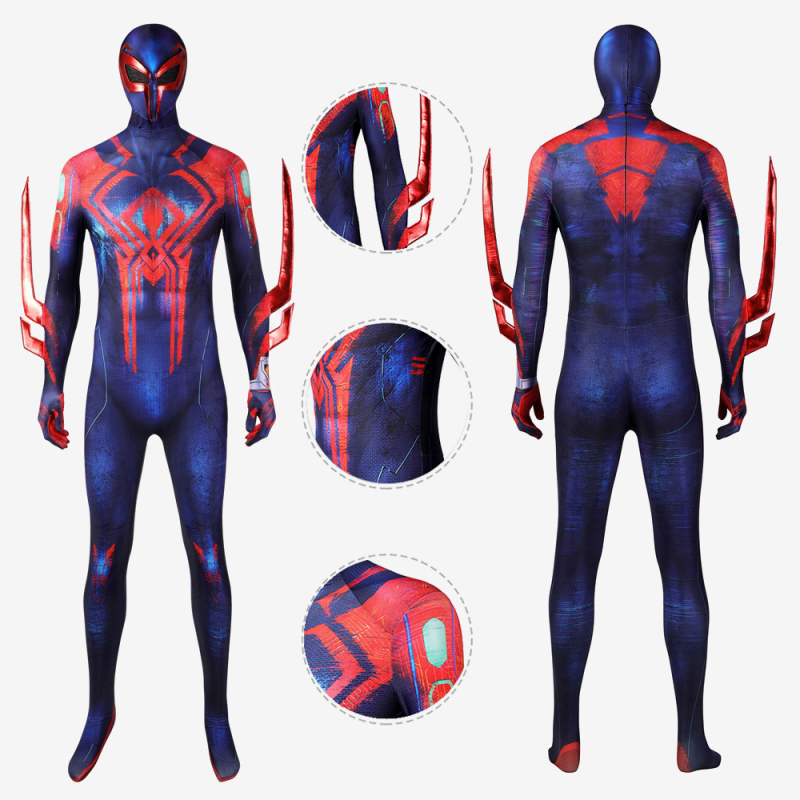 Spiderman 2099 Miguel O'Hara Costume Cosplay Suit Spider-Man: Across the Spider-Verse Ver2 Unibuy