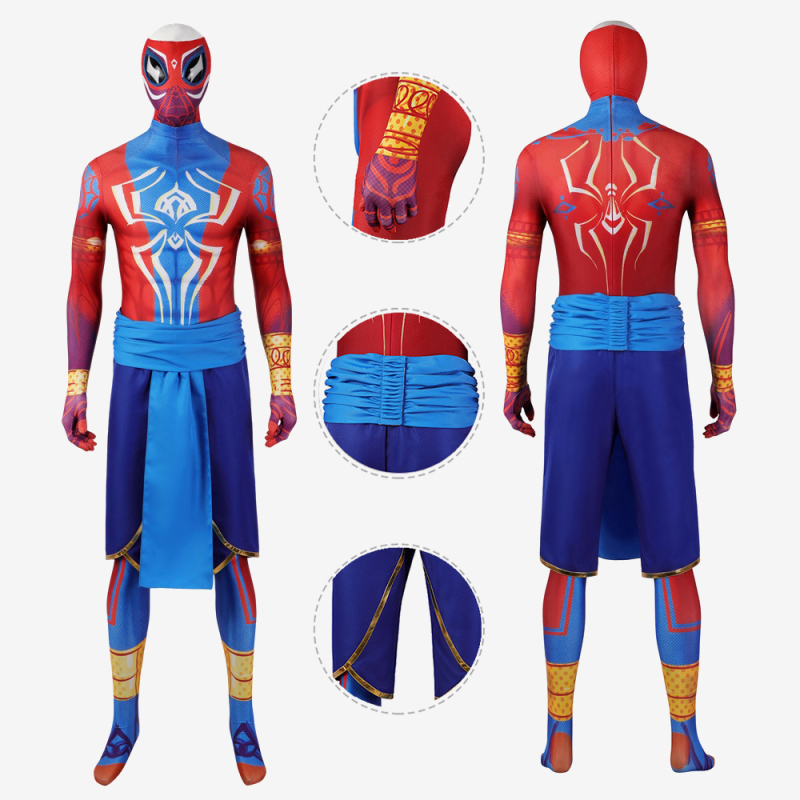 Spider-Man India Pavitr Prabhakar Bodysuit Costume Cosplay Spider-Man: Across The Spider-Verse Suit Unibuy