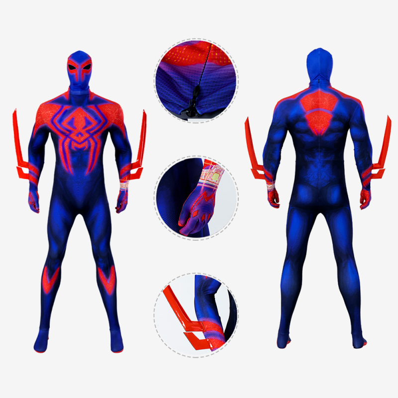 Spider-Man 2099 Bodysuit Costume Spider-Man: Across the Spider-Verse Cosplay for Adults Kids Unibuy