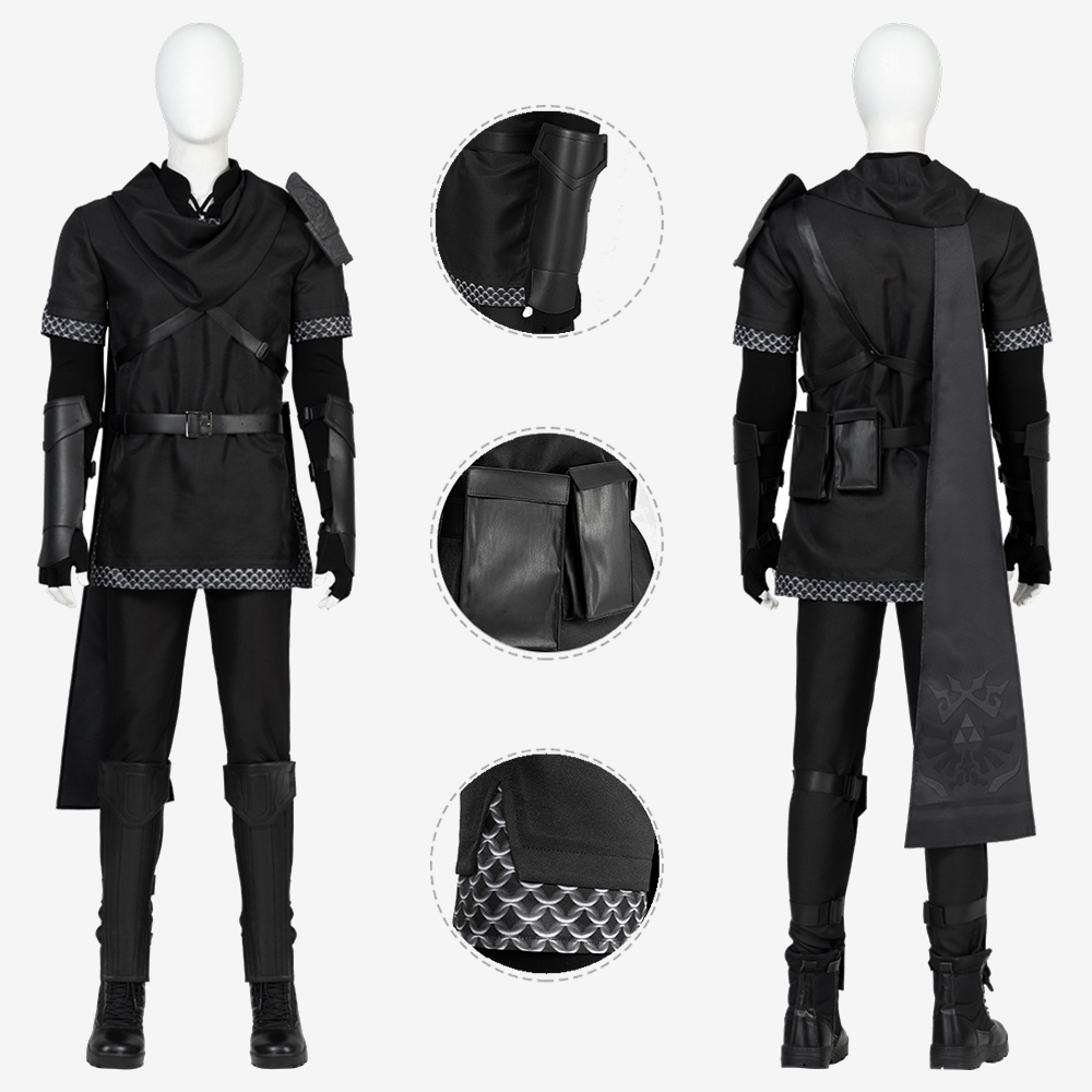 The Legend of Zelda: Tears of the Kingdom Dark Link Costume Cosplay Suit Outfit Unibuy