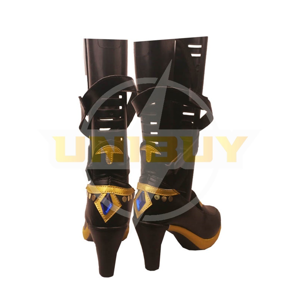 Genshin Impact Lisa Minci Shoes Cosplay Women Boots Unibuy