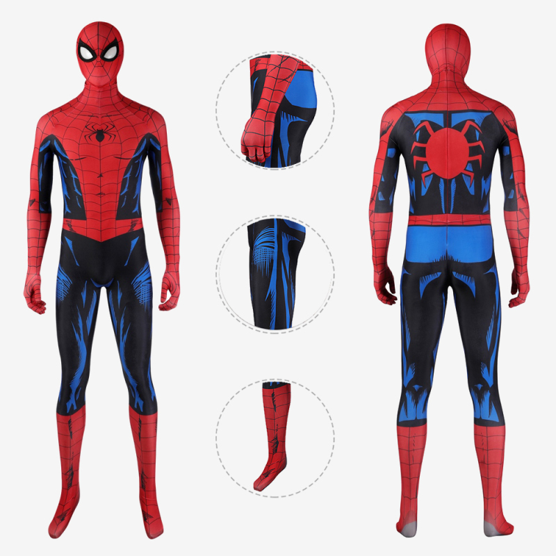 Marvel's Spider-Man PS5 Costume Cosplay Vintage Comic Book Suit Unibuy