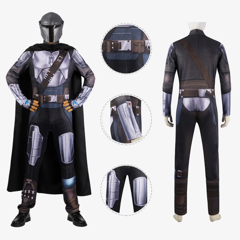 The Mandalorian 3 Din Djarin Costume Cosplay Bodysuit with Cloak Unibuy