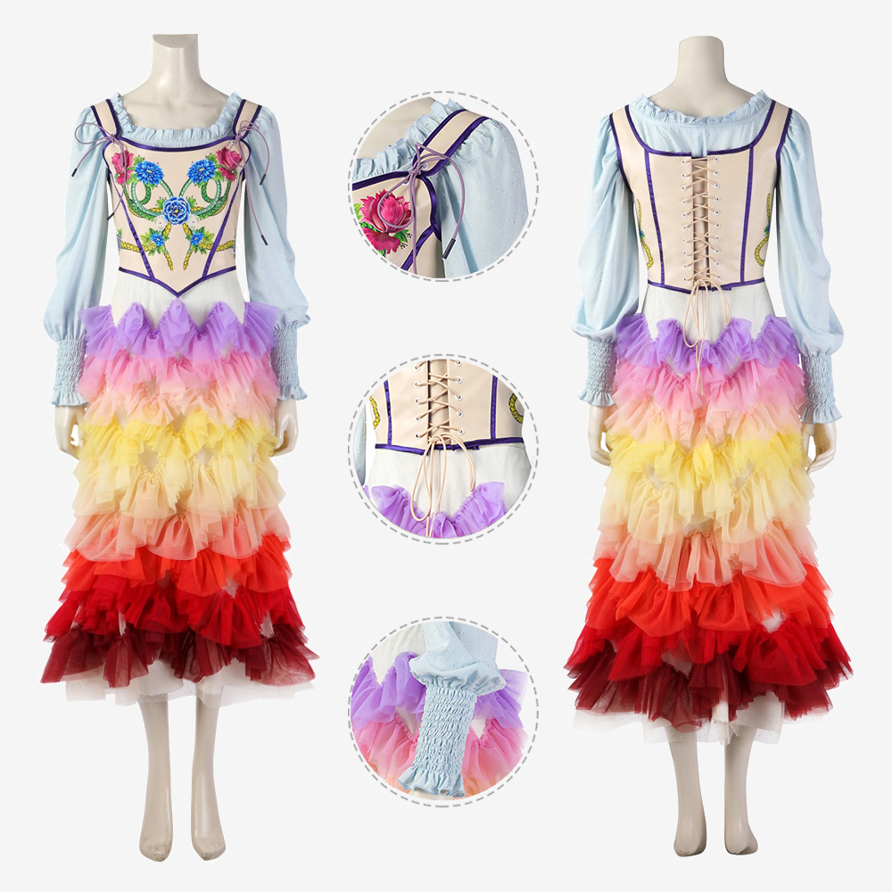The Hunger Games Lucy Gray Baird Dress Costume Cosplay Suit The Ballad of Songbirds and Snakes Unibuy