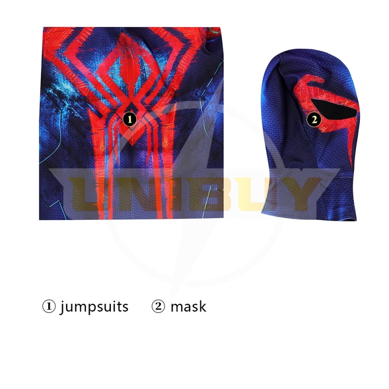 Spiderman 2099 Bodysuit Costume Cosplay Kids Spider-Man: Across The Spider-Verse Unibuy