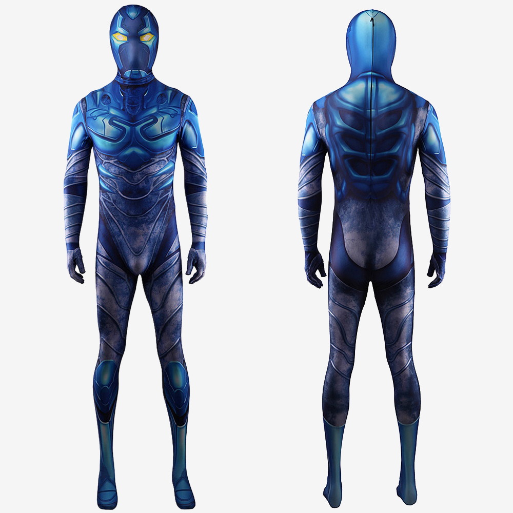 Young Justice Blue Beetle Costume Cosplay Suit Bodysuit For Men Kids Unibuy