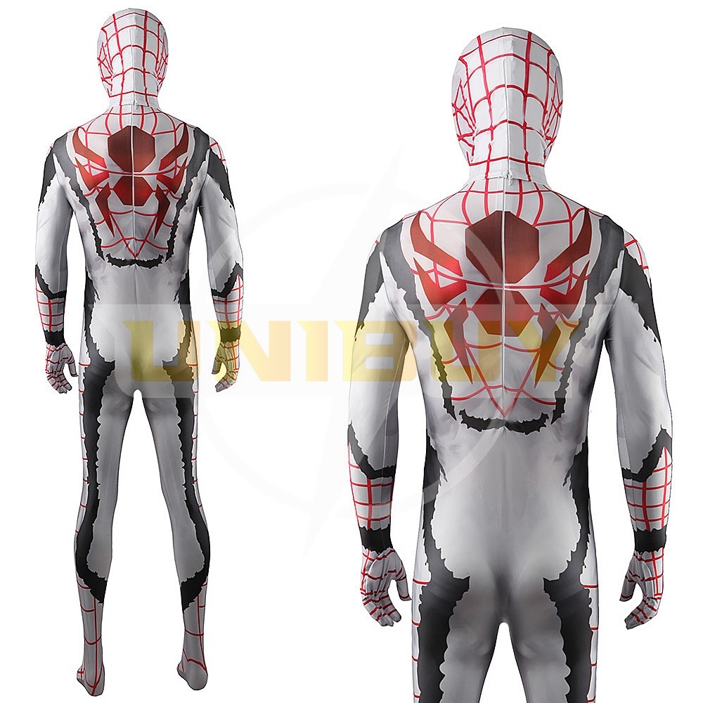Spider-Man Bodysuit Costume Cosplay White For Adult Kids Unibuy