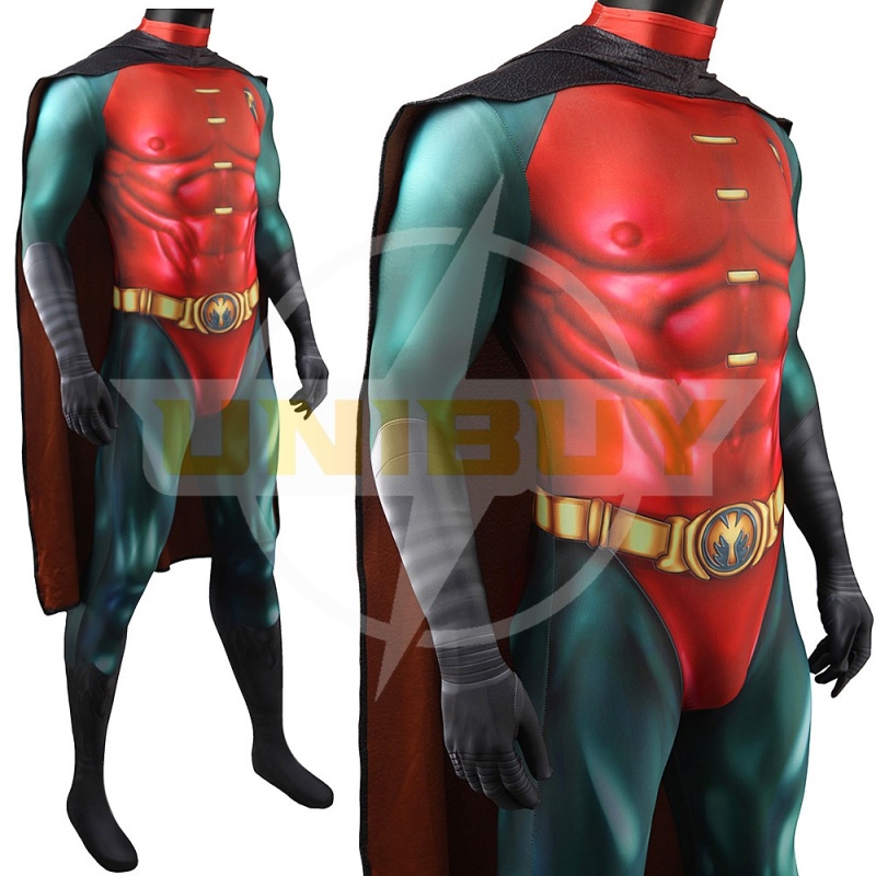 Batman Forever Robin Bodysuit Costume Cosplay with Cloak Unibuy