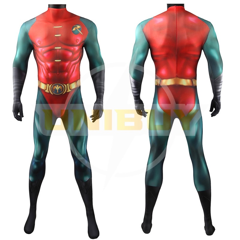 Batman Forever Robin Bodysuit Costume Cosplay with Cloak Unibuy