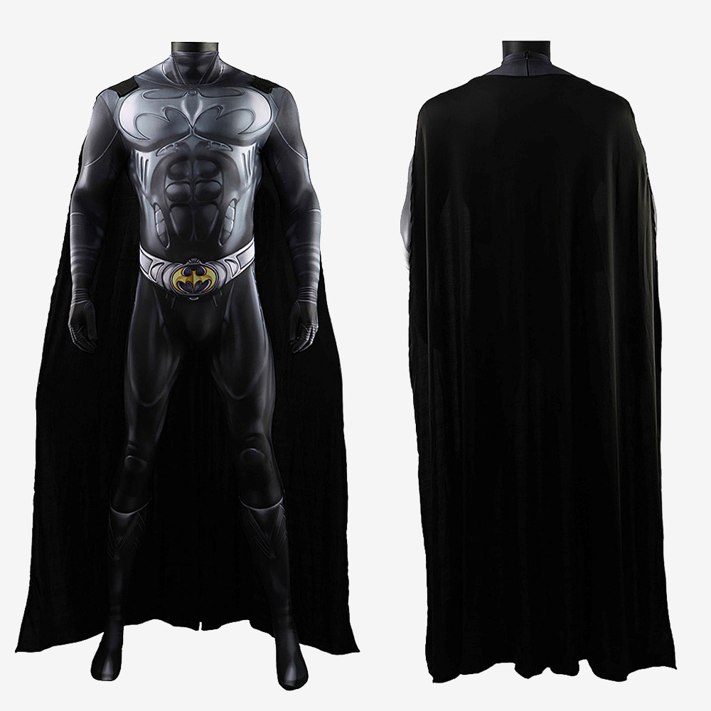 Batman Bodysuit Cosplay Costume Bruce Wayne with Cloak For Kids Adult Unibuy