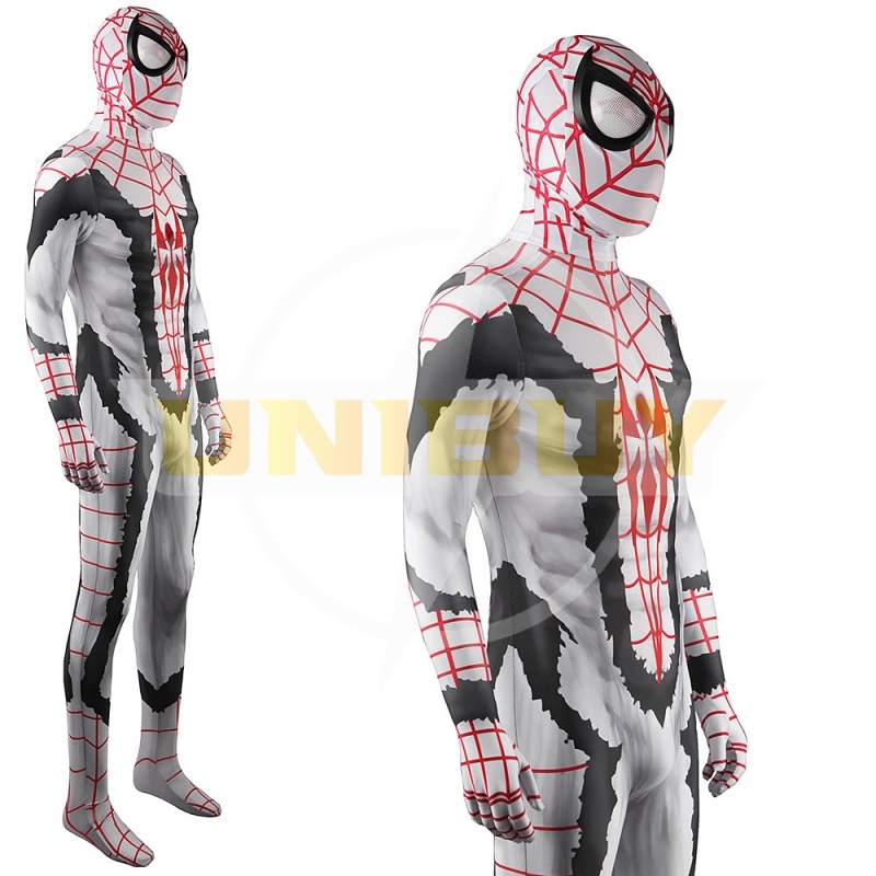 Spider-Man Bodysuit Costume Cosplay White For Adult Kids Unibuy