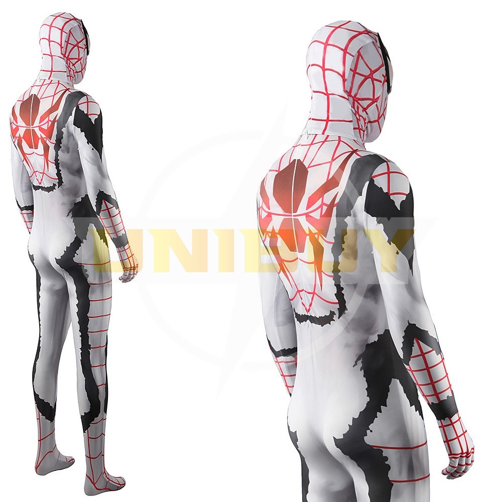 Spider-Man Bodysuit Costume Cosplay White For Adult Kids Unibuy