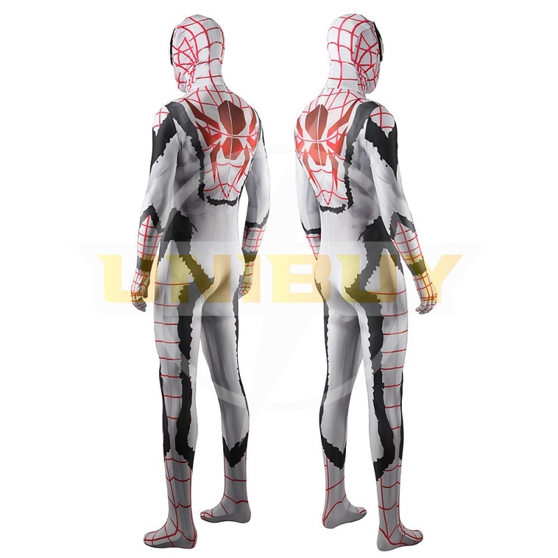 Spider-Man Bodysuit Costume Cosplay White For Adult Kids Unibuy