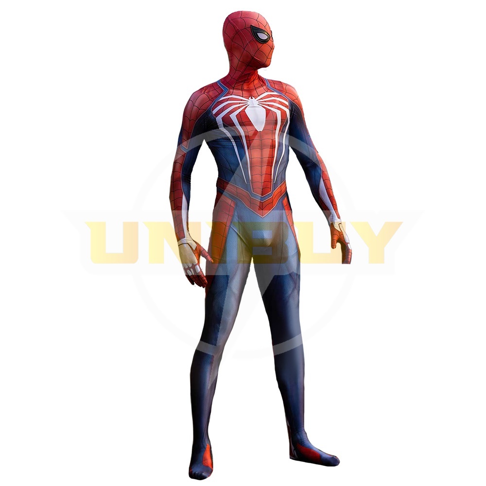 Spider Man PS4 Costume Cosplay Suit Bodysuit Peter Parker For Men Kids Unibuy