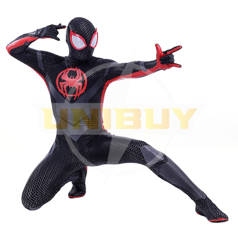 Spider-Man Across the Spider-Verse Miles Morales Suit Costume Cosplay Bodysuit For Men Kids Unibuy