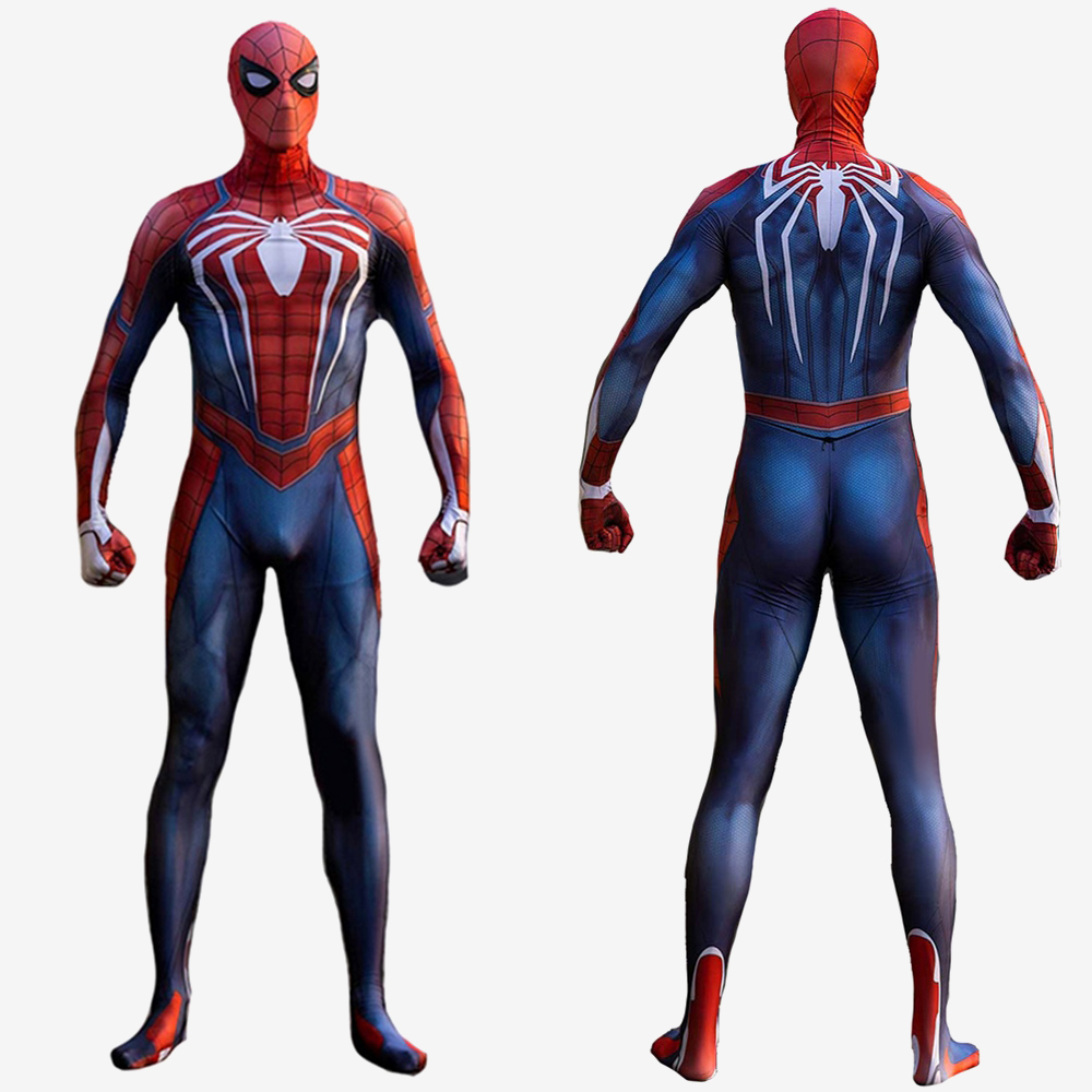 Spider Man PS4 Costume Cosplay Suit Bodysuit Peter Parker For Men Kids Unibuy