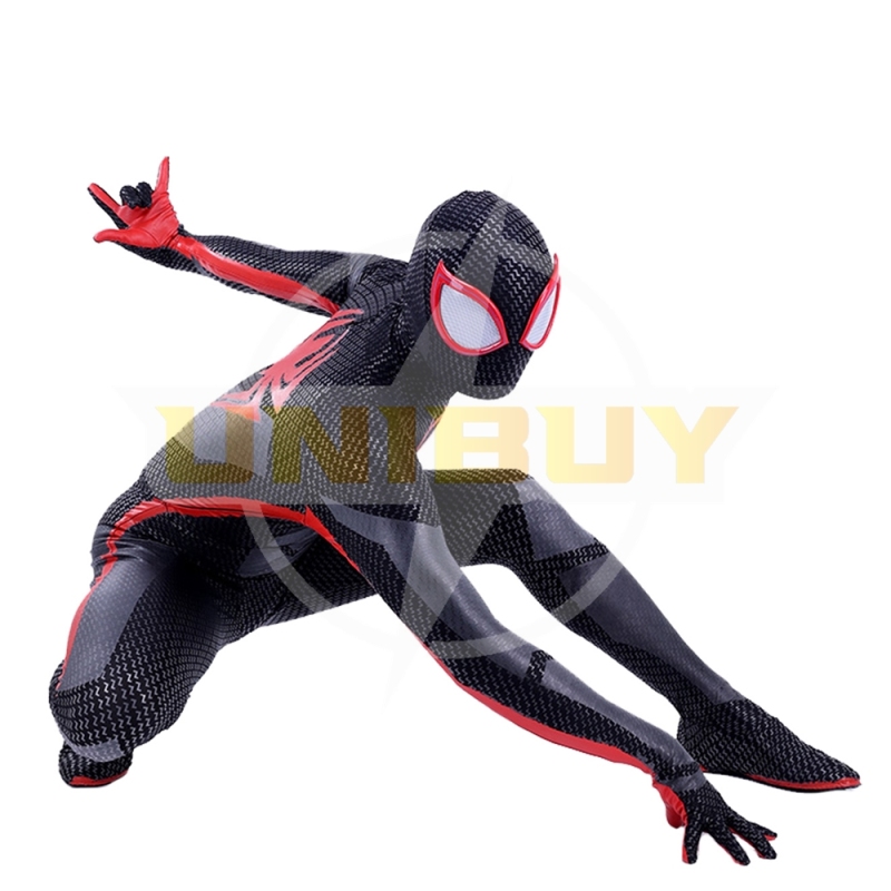 Spider-Man Across the Spider-Verse Miles Morales Suit Costume Cosplay Bodysuit For Men Kids Unibuy