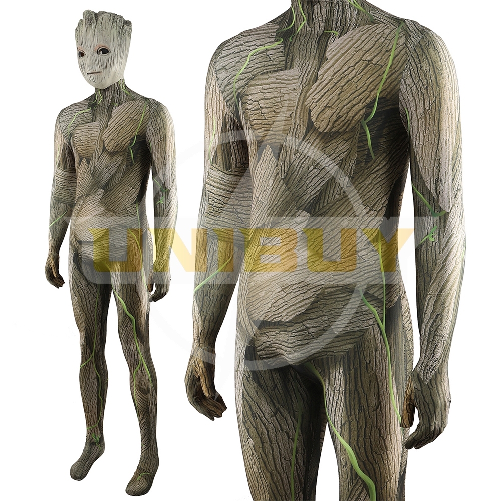 Guardians of the Galaxy Groot Bodysuit Cosplay Costume For Kids Adult Unibuy