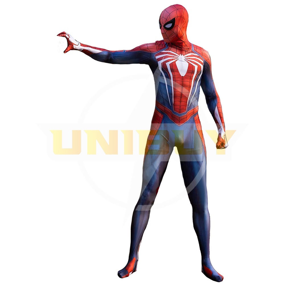 Spider Man PS4 Costume Cosplay Suit Bodysuit Peter Parker For Men Kids Unibuy