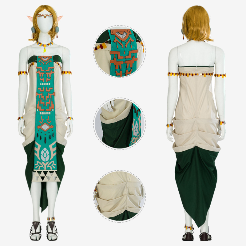 The Legend of Zelda Princess Zelda Dress Costume Cosplay Suit Tears of the Kingdom Unibuy