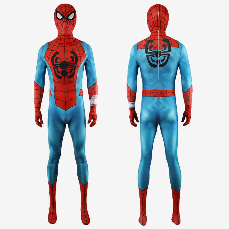 Spider-Man Across the Spider-Verse Comic Suit Costume Cosplay Bodysuit For Men Kids Unibuy