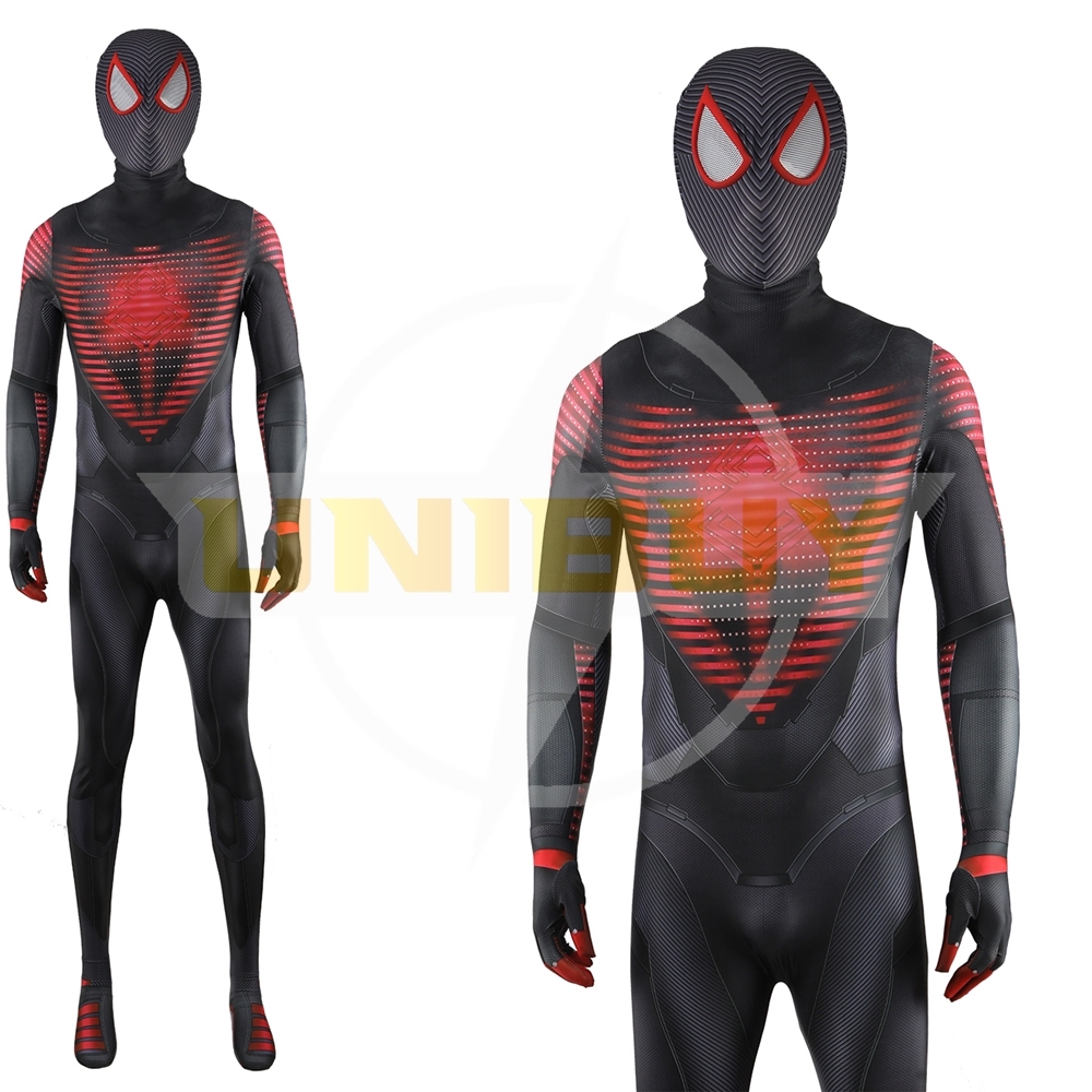 Spider-man PS5 Miles Morales Suit Costume Cosplay Bodysuit For Men Kids Unibuy