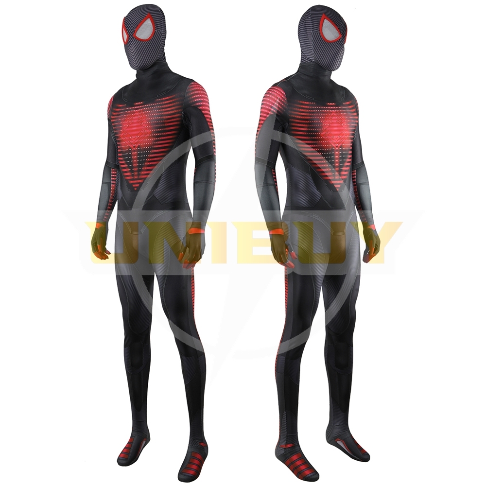 Spider-man PS5 Miles Morales Suit Costume Cosplay Bodysuit For Men Kids Unibuy