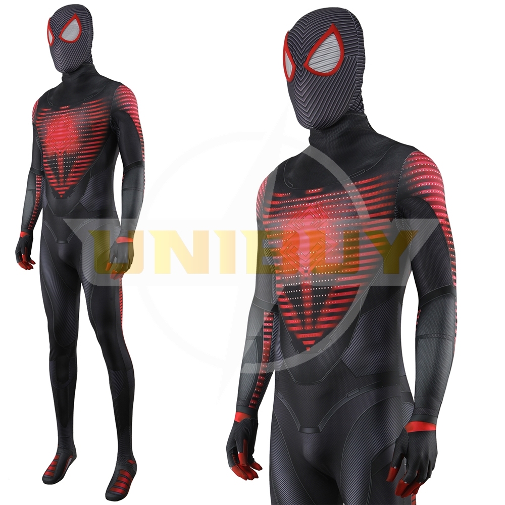 Spider-man PS5 Miles Morales Suit Costume Cosplay Bodysuit For Men Kids Unibuy