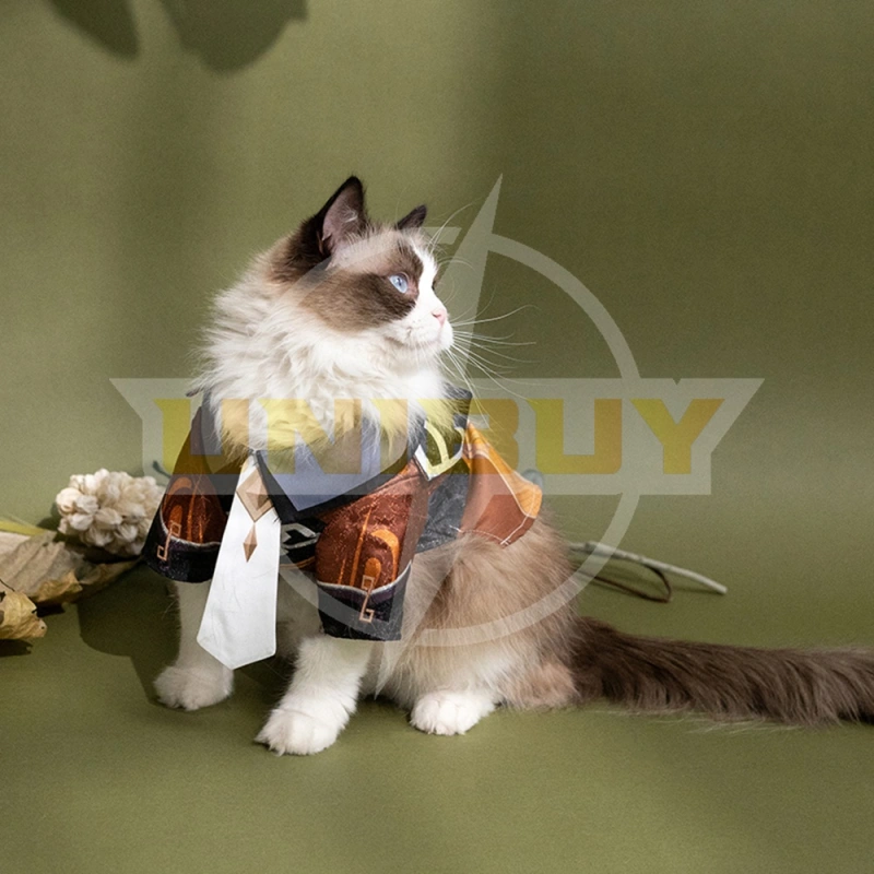 Genshin Impact Zhongli Pet Clothes Costume Cosplay Gift Puppy Cat Big Dog Unibuy