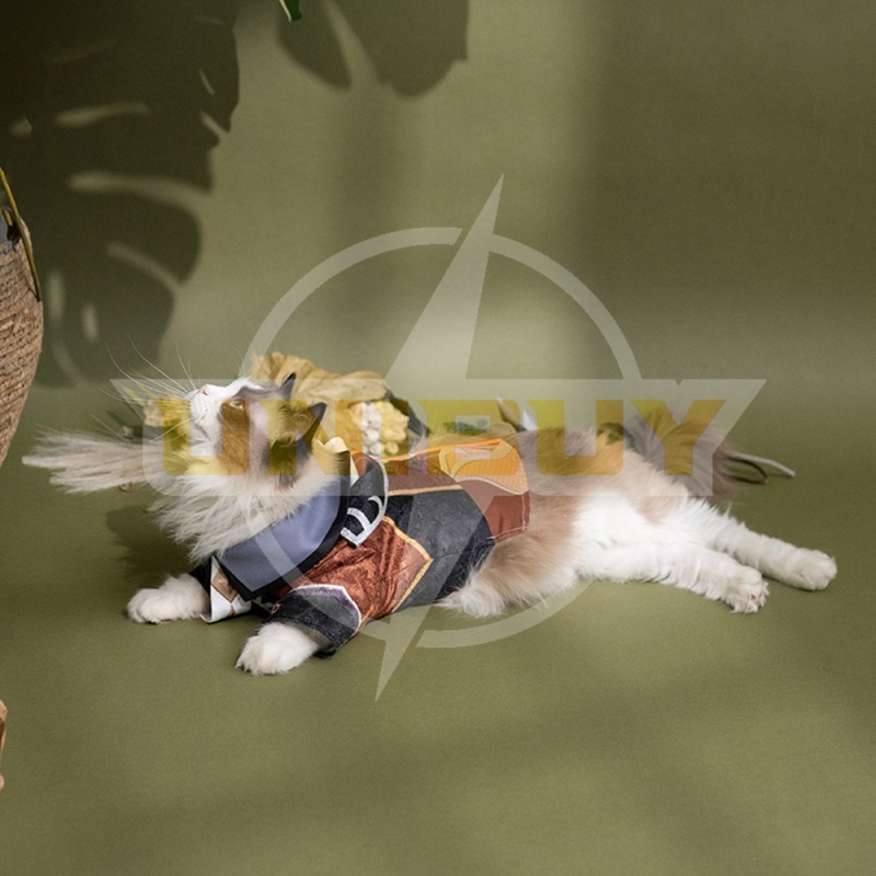 Genshin Impact Zhongli Pet Clothes Costume Cosplay Gift Puppy Cat Big Dog Unibuy