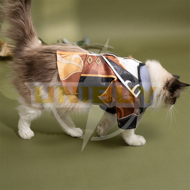 Genshin Impact Zhongli Pet Clothes Costume Cosplay Gift Puppy Cat Big Dog Unibuy